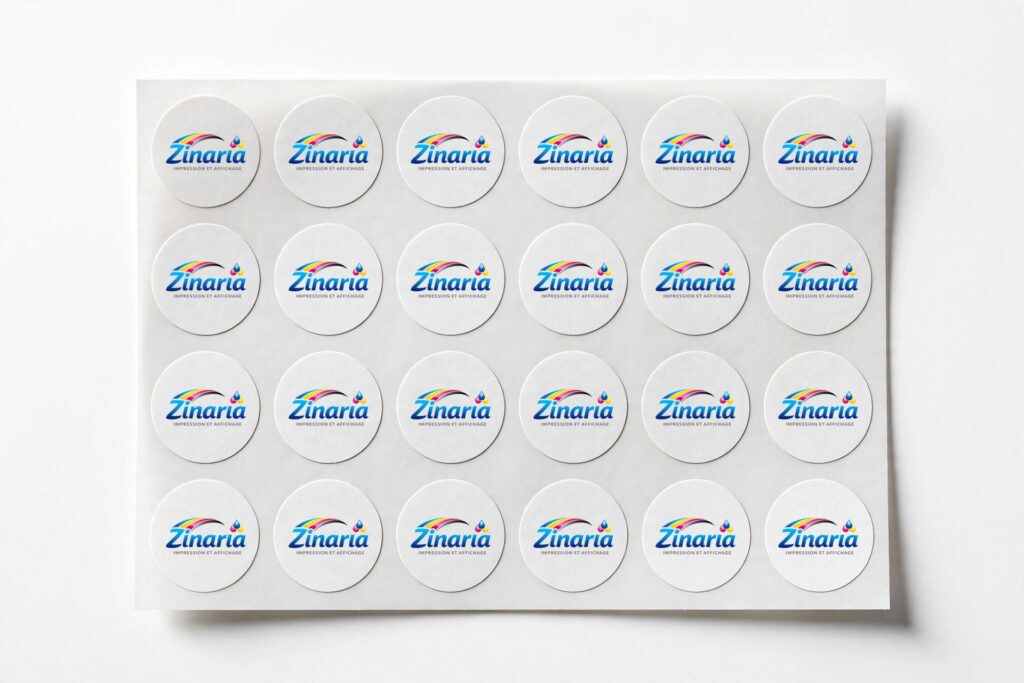 Stickers ronds papier