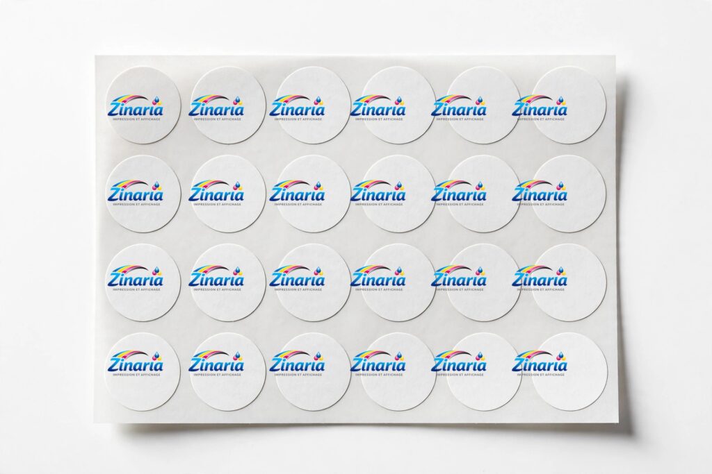 Stickers ronds papier